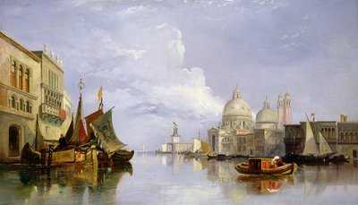 The Grand Canal with the Church of Santa Maria Della Salute, Venice by William James Muller